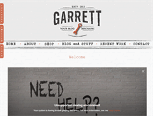 Tablet Screenshot of garretthollis.com